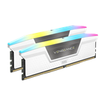 رم کامپیوتر Corsair Vengeance RGB DDR5 32GB Dual 5200MHz CL40 – ‌White