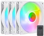 فن Cooler Master SickleFlow 120 V2 ARGB White Edition 3in1 Square Frame Fan-