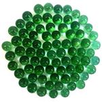 Goldooneh Green Glassy Marbles 35pcs