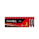 Camelion Battery Size AAA 10+2pcs Plus Alkaline Shrink برند کملیون