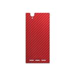 MAHOOT Red-Fiber Cover Sticker for Sony Xperia T2 Ultra