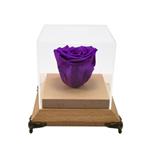 Rosa Purple Preserved Rose Flower Box
