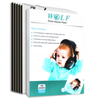 Wolf glossy paper A4 size,  135 g, 100Sh
