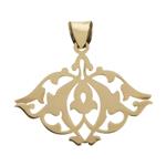 Zardooneh D3020 Gold Necklace Pendant Plaque