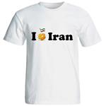 تی شرت آستین کوتاه مردانه شین دیزاین طرح تیم ملی  ای لاو ایران کد 4583