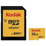 کارت حافظه‌ میکرو اس دی کداک کلاس 10 استاندارد UHS-I U1 ظرفیت 32 گیگابایت...                                         Kodak UHS-I U1 Class 10 microSDHC With Adapter - 32GB