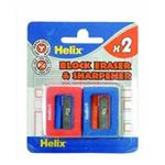 Helix Block Eraser and  Sharpener Code E02