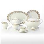 Zarin Iran Porcelain Inds Italia-F Golestan 102 Pieces Complete Porcelain Dinnerware Set Top Grade