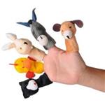 عروسک انگشتی شادی رویان مدل حیوانات مزرعه بسته 5 عددی