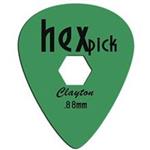 Clayton HexPick 0.88mm Guitar Picks 12 Pack