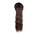 Generic Women s Hair Wrap Long Corn Wave Synthetic Hairpieces