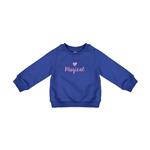 LC Waikiki 0W77080Z4-HMM-DARKBLUE Sweatshirt For Baby Girls