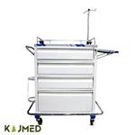 Metal Emergency Trolley With Four Drawers