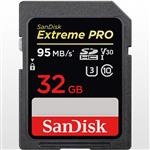 کارت حافظه SD ظرفیت 32 گیگابایت سن دیسک سرعت 633X Extreme Pro – 95MBps