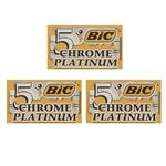 Bic Platinum Chromium Double Edge Blades Pack of 3