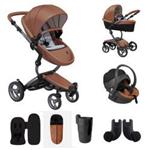 Camel xari carrier stroller set with graphite gray chassis with winter cover and accessories