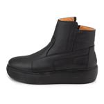 Kaya Leather K812-black Ankle Boot For Women