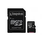 عنوان : کارت حافظه microSDHC کینگستون مدل Canvas Select کلاس 10 استاندارد UHS-I U1 سرعت 80MBps ظرفیت 64 گیگابایت به همراه آداپتور SD