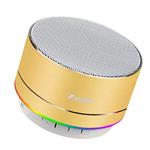 Zosam Mini Wireless Speaker, Portable Bluetooth Speaker with HD Sound, 4H Playing Time, Built-in Mic, SD/TF Card Slot, FM and LED Moodlights for Home, Travel (Gold)
