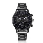 Auwer Watch, Mens Watches, Fashion Men Crystal Stainless Steel Analog Quartz Wrist Watch Bracelet