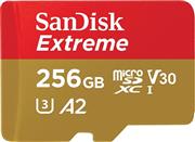 کارت حافظه سن دیسک مدل Extreme سرعت 160MBps کلاس 10 ظرفیت 256 گیگابایت