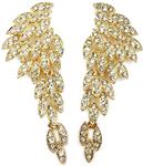 Angel Wings Eagle Wings Rhinestone Retro Statement Earrings Dangling Earrings Wedding Bridal Prom Chandelier Long Drop Earrings for Women BOX, CARD, ENVELOPE INCLUDED FOR EASY GIFTING