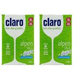 نمک ظرفشویی کلارو مدل Alpen Salz وزن 1.5 کیلوگرم بسته 2 عددی