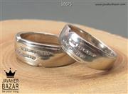 حلقه ازدواج نقره شیک - کد 50675