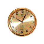 ساعت دیواری مارال کد ۱۱۰ با رنگبندی طلایی و نقره ای