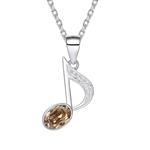 Cubic QP-2813-Y  Silver Necklaces For Women