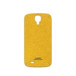 MAHOOT Mustard-Leather Cover Sticker for Samsung Galaxy S4