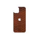برچسب پوششی ماهوت مدل Brown-Snake-Leather مناسب برای گوشی موبایل اپل iPhone 12 mini