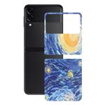 برچسب پوششی راک اسپیس طرح Starry Night مناسب برای گوشی موبایل سامسونگ Galaxy Z Flip3 5G