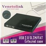 باکس دی وی دی رایتر Box DVD Writer Laptop Slim 12.7mm USB2.0 Venetolink