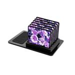 MAHOOT Purple-Flower CupPad 6 peice