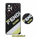 قاب گوشی Redmi Note 10 Pro 4G - Redmi Note 10 Pro Max شیائومی فانتزی سوزنی برجسته طرح FENDI ROMA پاپ سوکت دار محافظ لنز دار کد 234