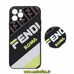 قاب گوشی iPhone 11 Pro آیفون فانتزی سوزنی برجسته طرح FENDI ROMA پاپ سوکت دار محافظ لنزدار کد 176