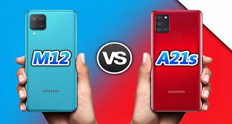 مقایسه گوشی سامسونگ گلکسی A21s با گلکسی M12 