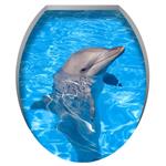 استیکر سرویس بهداشتی  ژیوار طرح دلفین کد 376