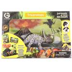 عروسک دایناسور مدل Triceratops jurassic action