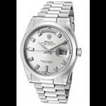 ساعت مچی مردانه رولکس خودکار مدل Rolex Men s Day-Date Automatic White Diamond Silver