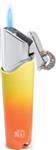 فندک  Colibri Cosmopolitan Lighter Orange Silver (QTR490005)