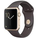 Apple Watch Series 1 Gold Aluminum Case with Cocoa Sport Band 42mm 