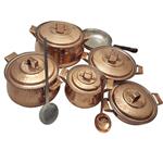 Zanjan Copper Cookware Set 13Pcs 1371