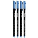 Owner Black Body 0.4 Light Blue Rollerball Pen - Pack of 4